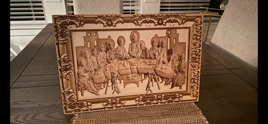 3D Engraved Last Supper Picture