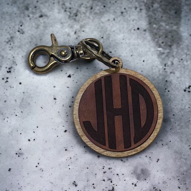 Custom Monogram Keychain