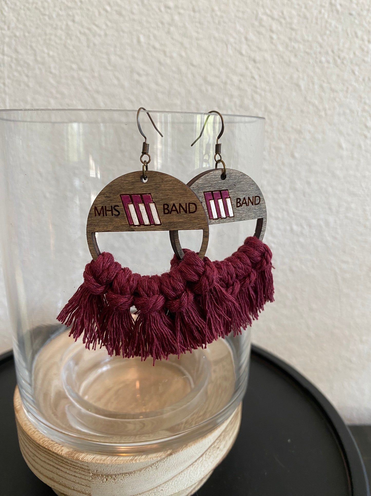 MHS Band Macrame Earrings