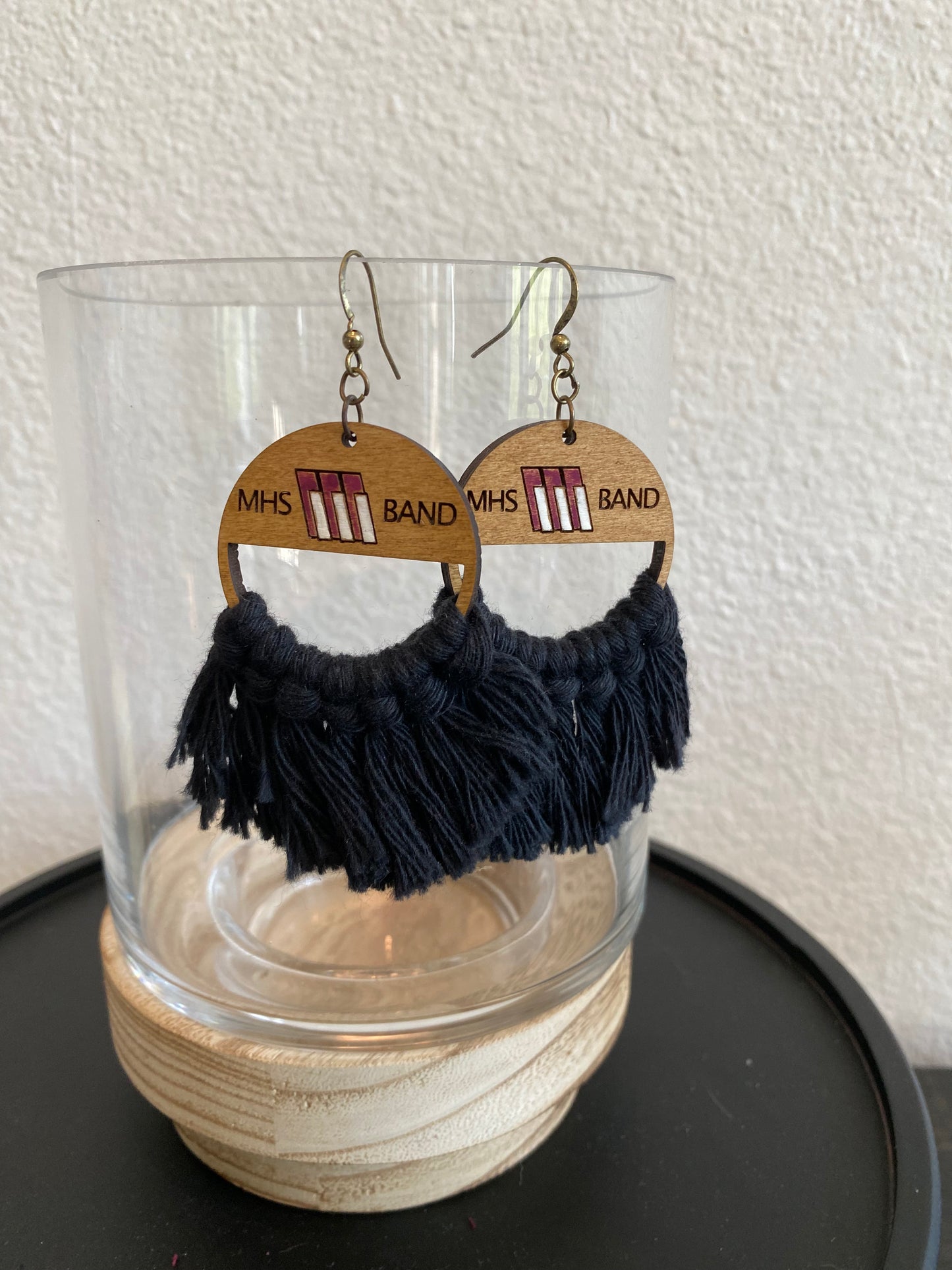 MHS Band Macrame Earrings