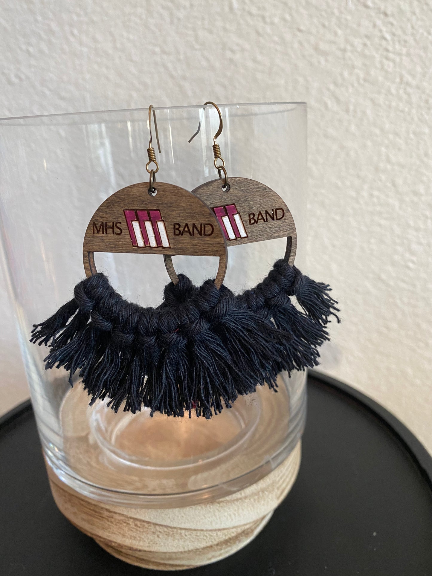 MHS Band Macrame Earrings