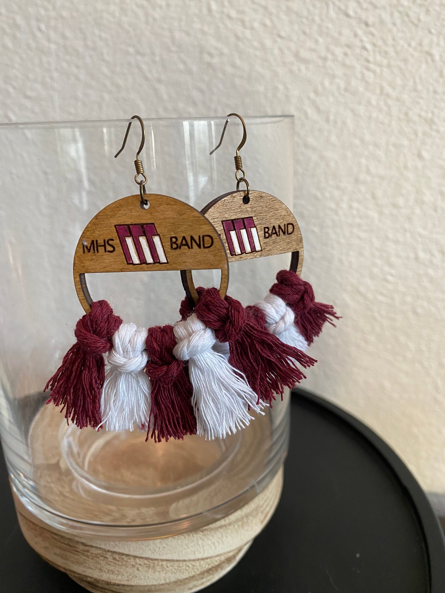 MHS Band Macrame Earrings