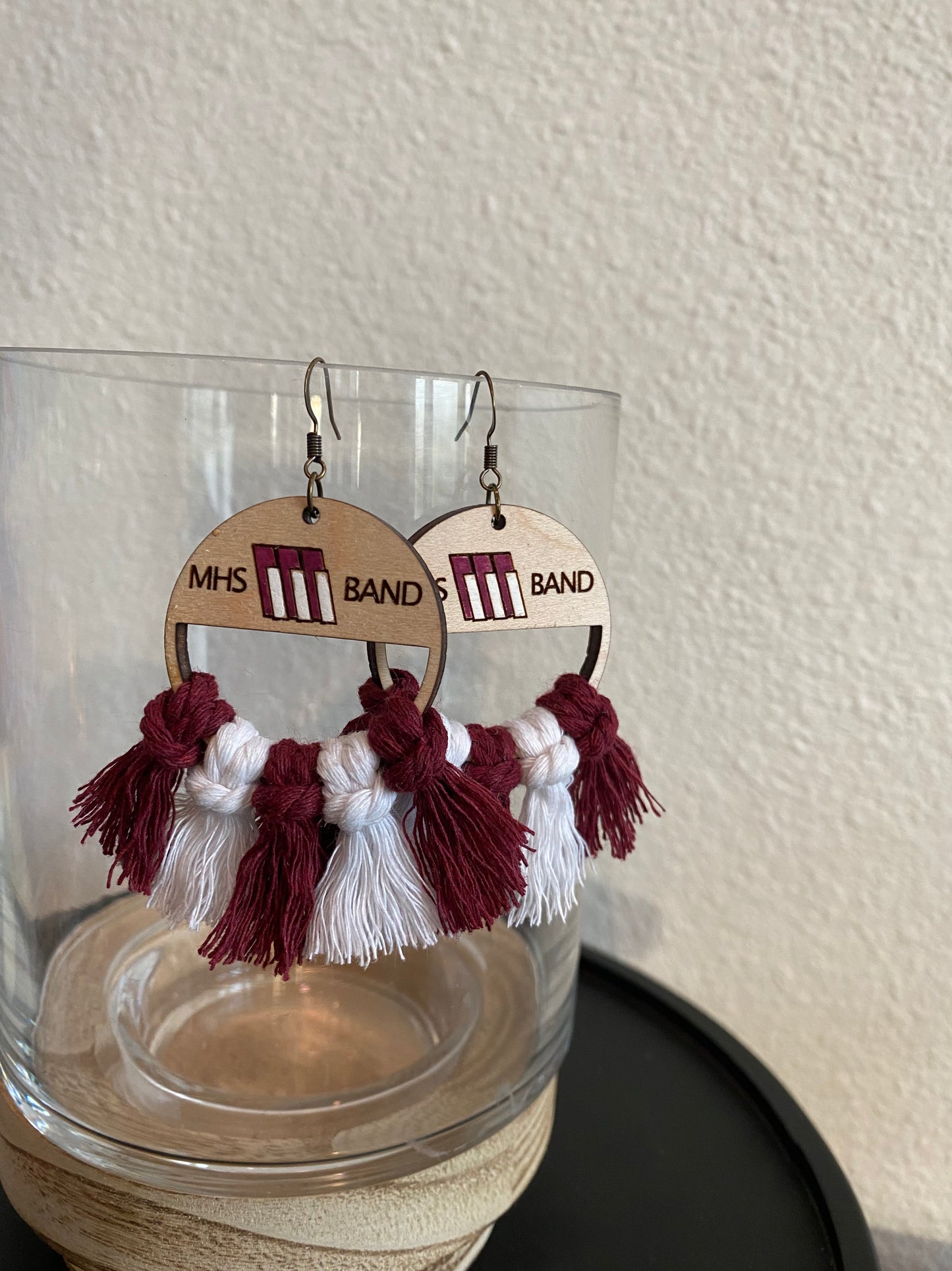 MHS Band Macrame Earrings