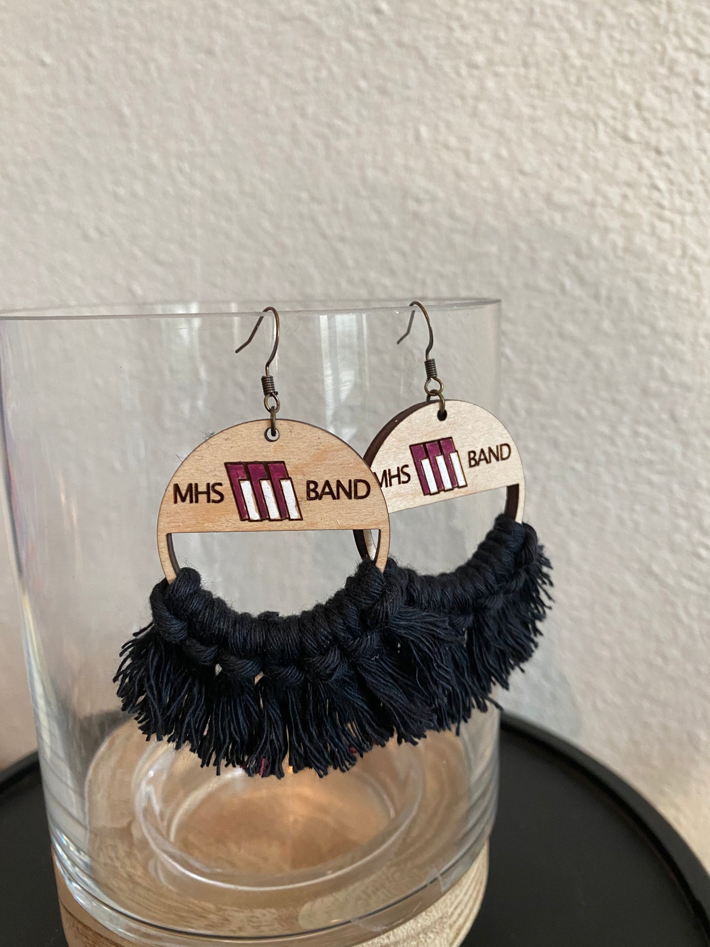 MHS Band Macrame Earrings